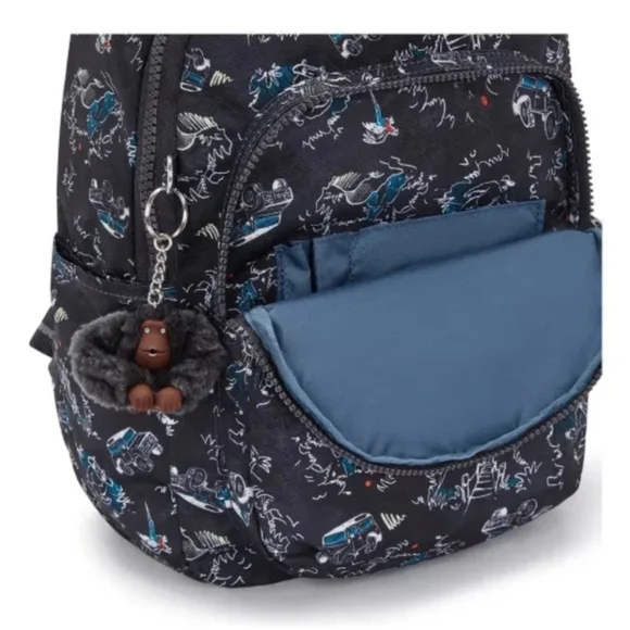 Kipling Seoul S 14L Backpack, Jungle Print, Laptop Compatible - Picture 4 of 4